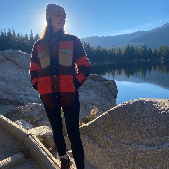 Todd Snyder x LL Bean plaid Sherpa overcoat - Picture 5 of 6